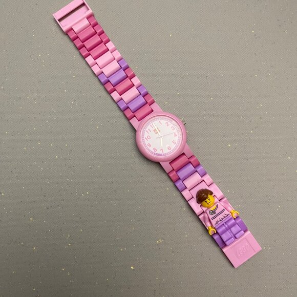 Lego Friends Pink & Purple Analog Watch With Mini-Figure - Picture 2 of 5